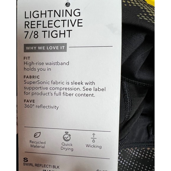 Athleta Lightning Reflective 7/8 Tight Women’s Size Small - Picture 9 of 9